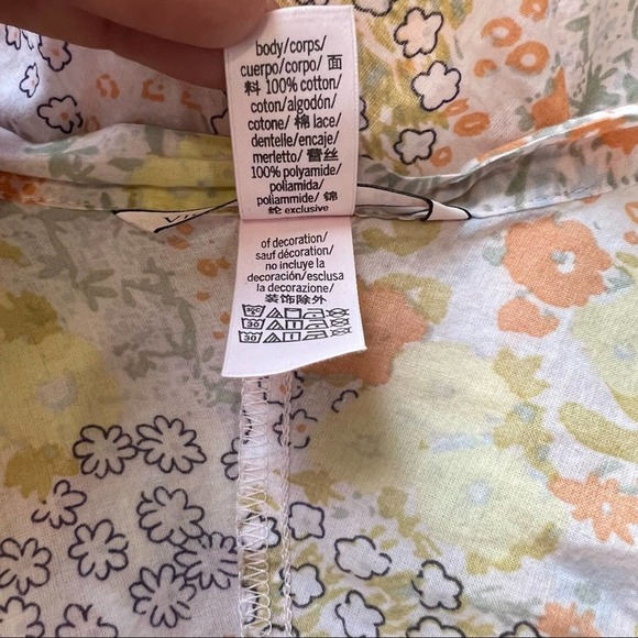 Victoria’s Secret Floral Lace Cotton Robe Medium - Picture 11 of 11